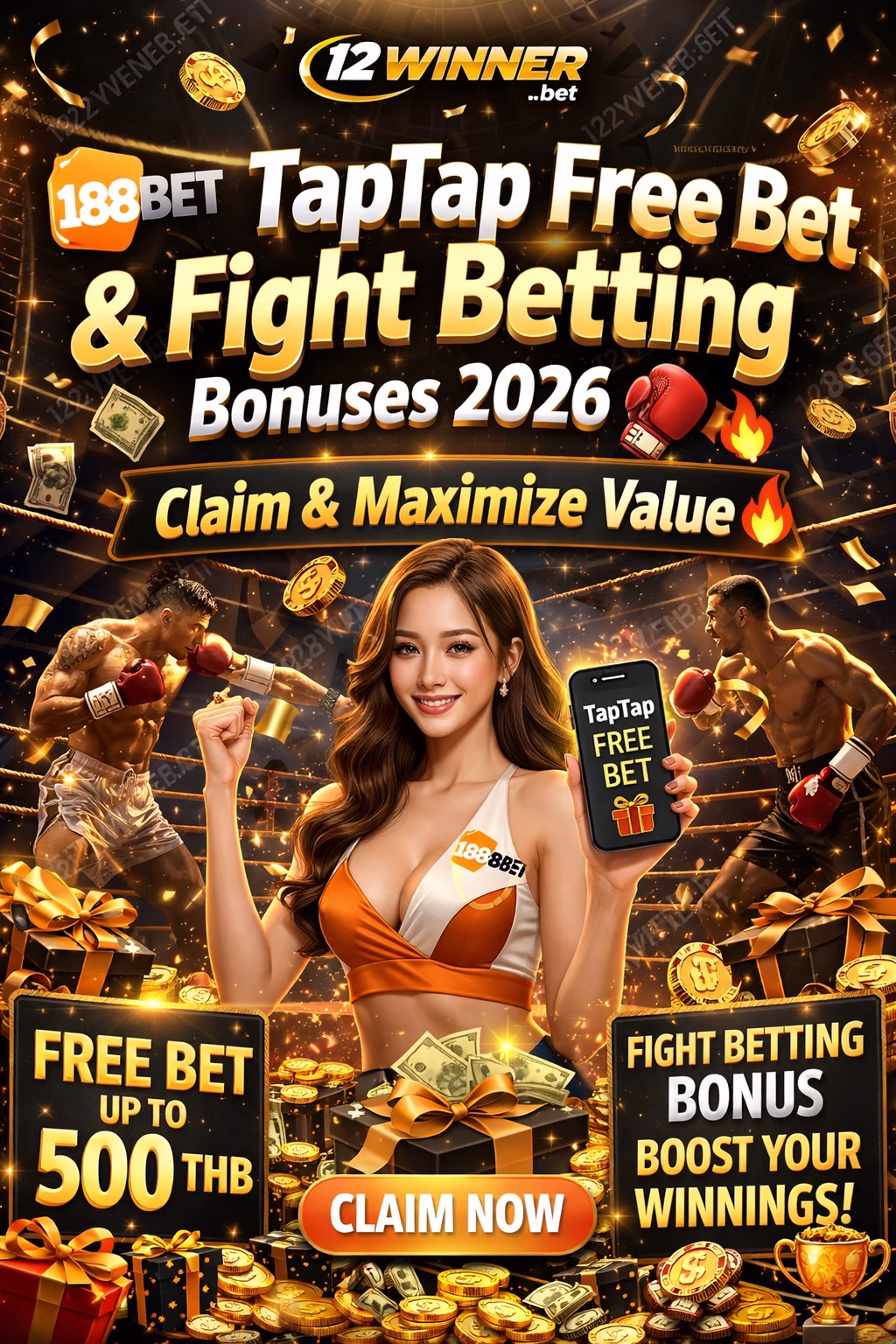 🎁 188BET TapTap Free Bet & Fight Betting Bonuses – How to Claim & Maximize Value (2026) 🥊🔥