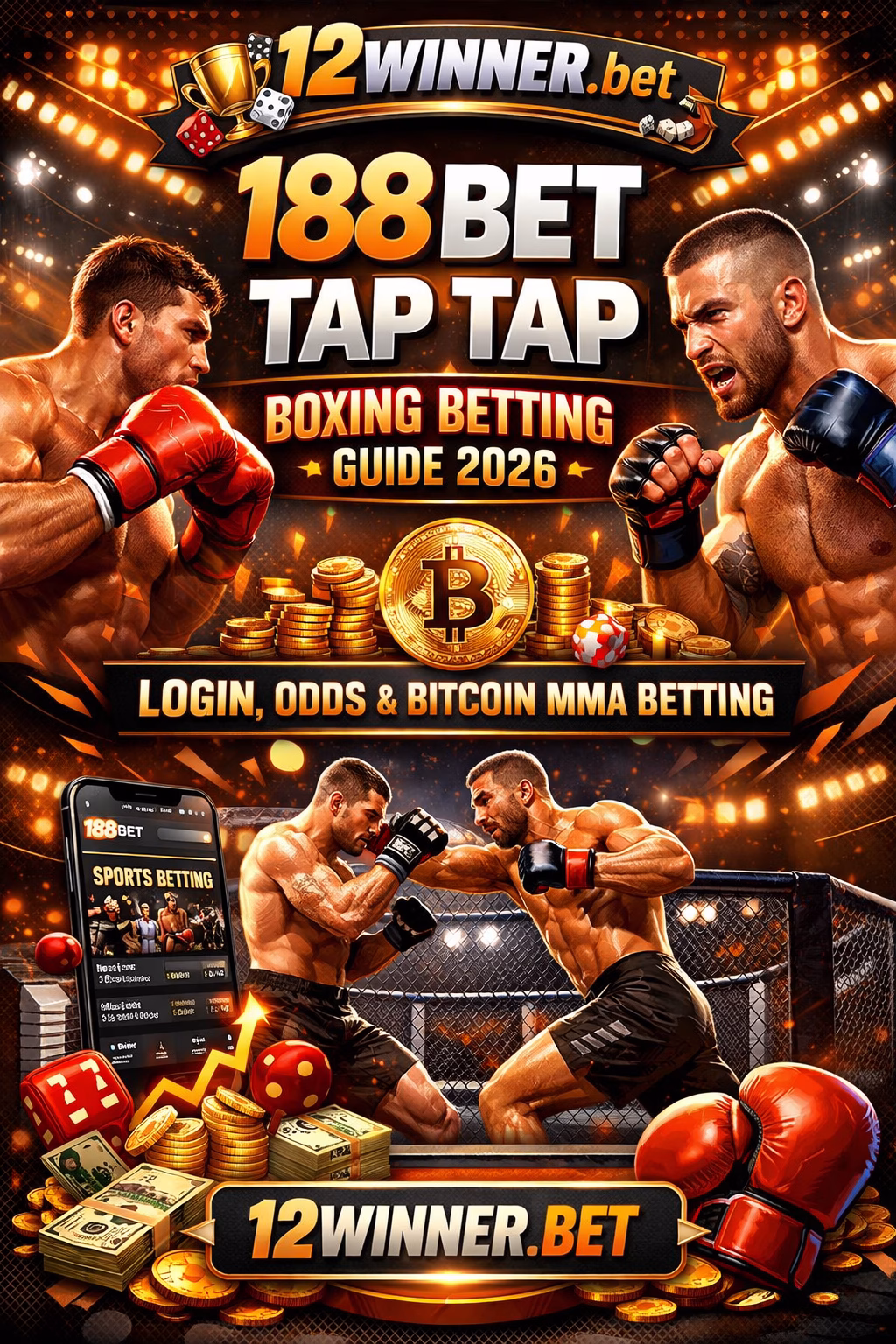 188Bet TapTap Boxing / Fighting Betting Guide 2026 🥊 | Login, Odds & Crypto MMA Betting