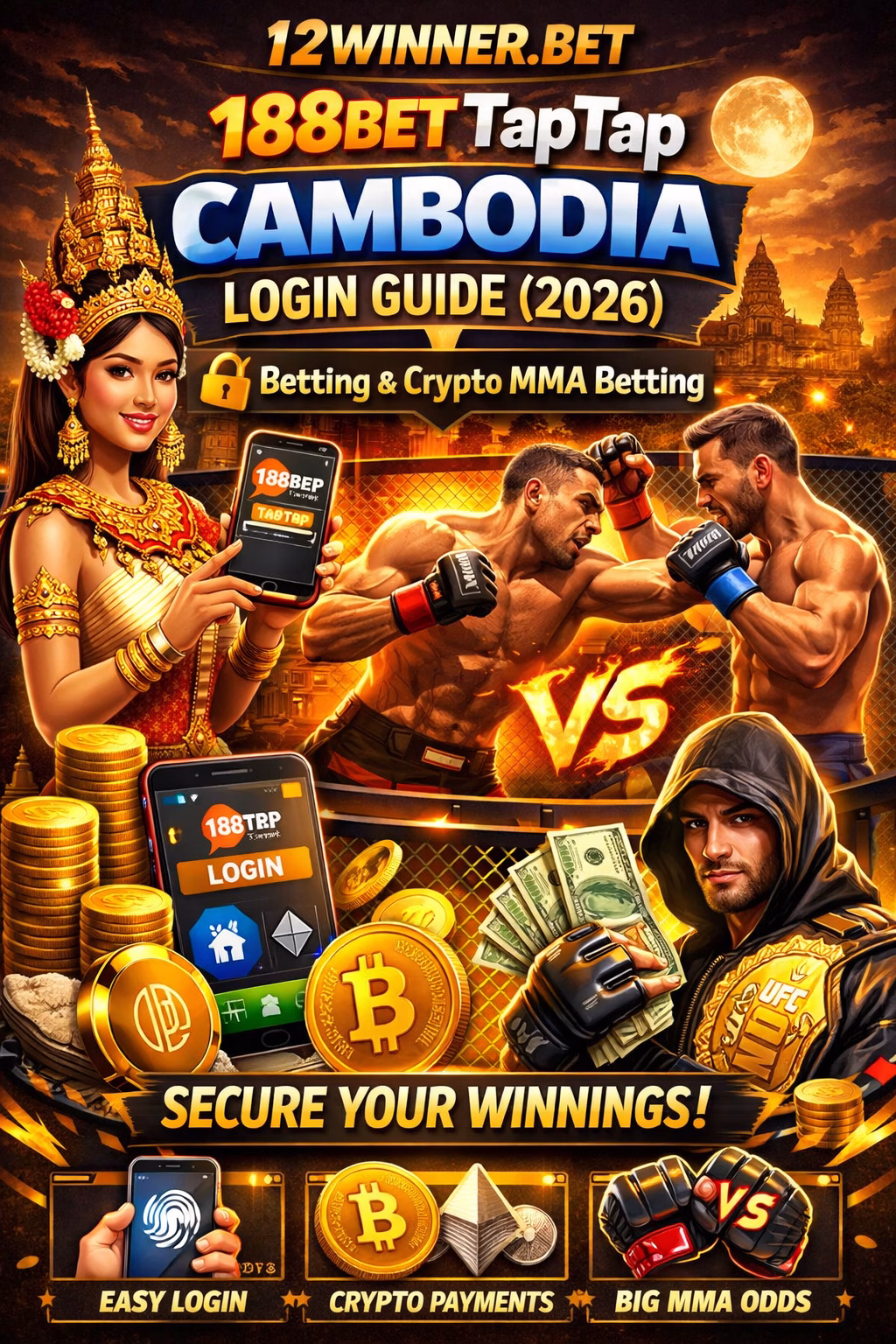 188Bet TapTap Cambodia Login Guide (2026) 🔐 TapTap 188Bet Betting & Crypto MMA Betting
