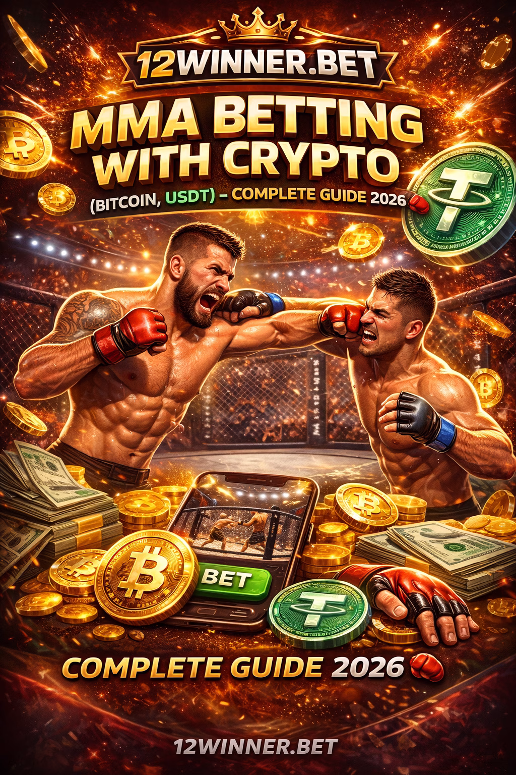 🥊 MMA Betting With Crypto (Bitcoin, USDT & More) – Complete Guide 2026
