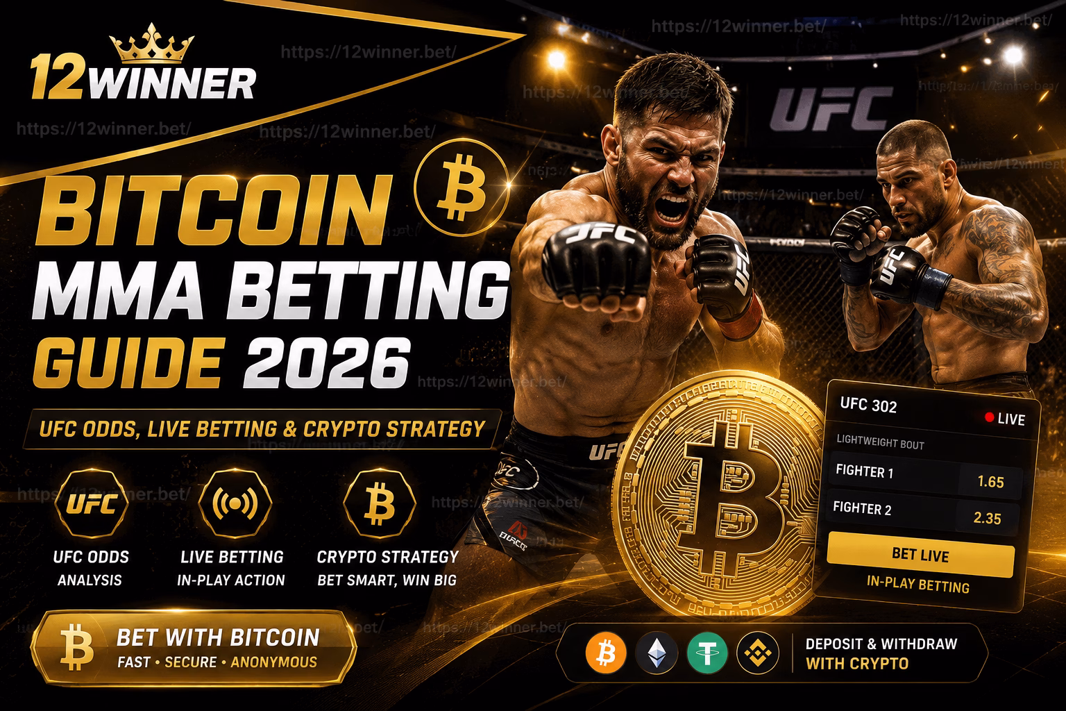 Bitcoin MMA Betting Guide 2026 UFC Odds, Live Betting & Crypto Strategy
